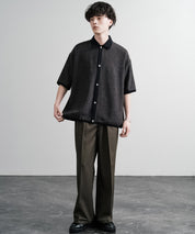 Upscape Audience アップスケープオーディエンス 日本製 国産 Naturemierリネンライクメランジツイルポロカーディガン AUD7321 15897