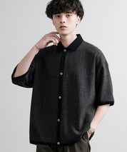 Upscape Audience アップスケープオーディエンス 日本製 国産 Naturemierリネンライクメランジツイルポロカーディガン AUD7321 15897