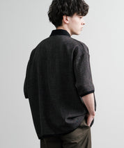 Upscape Audience アップスケープオーディエンス 日本製 国産 Naturemierリネンライクメランジツイルポロカーディガン AUD7321 15897