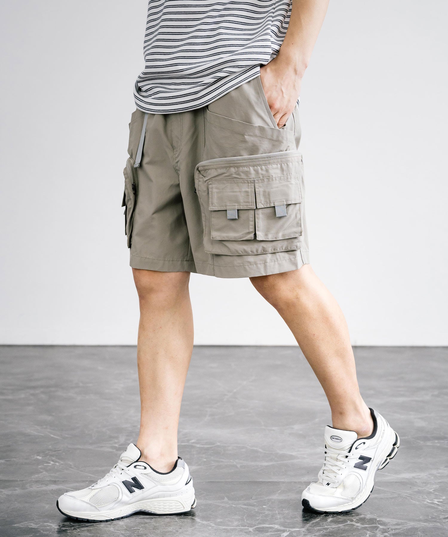 40クロス ストレージツールポケットワイドカーゴショートパンツ AUD3671 15905