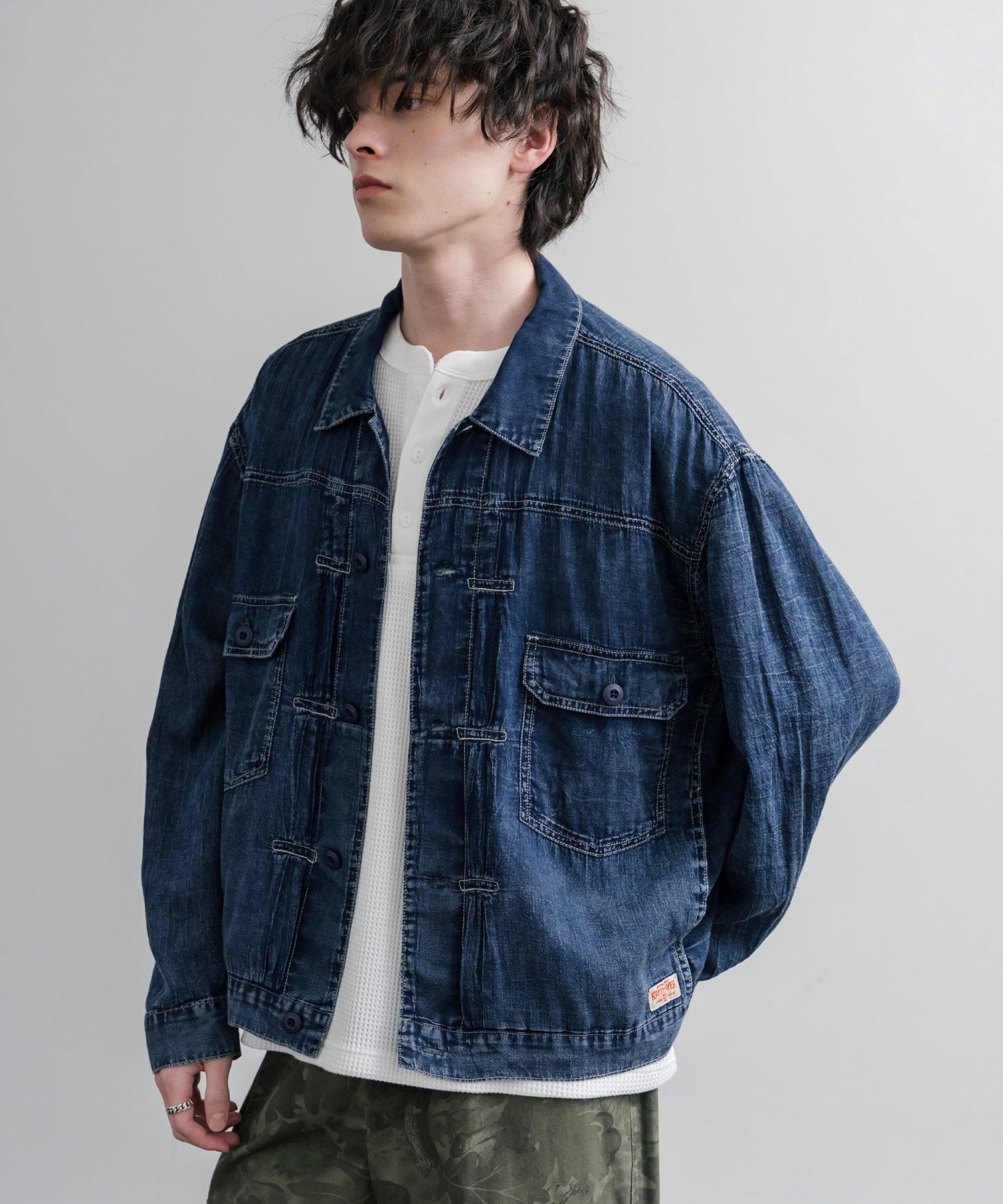 KRIFF MAYER オーバーサイズエアーライトデニムジャケット 2545101 15906