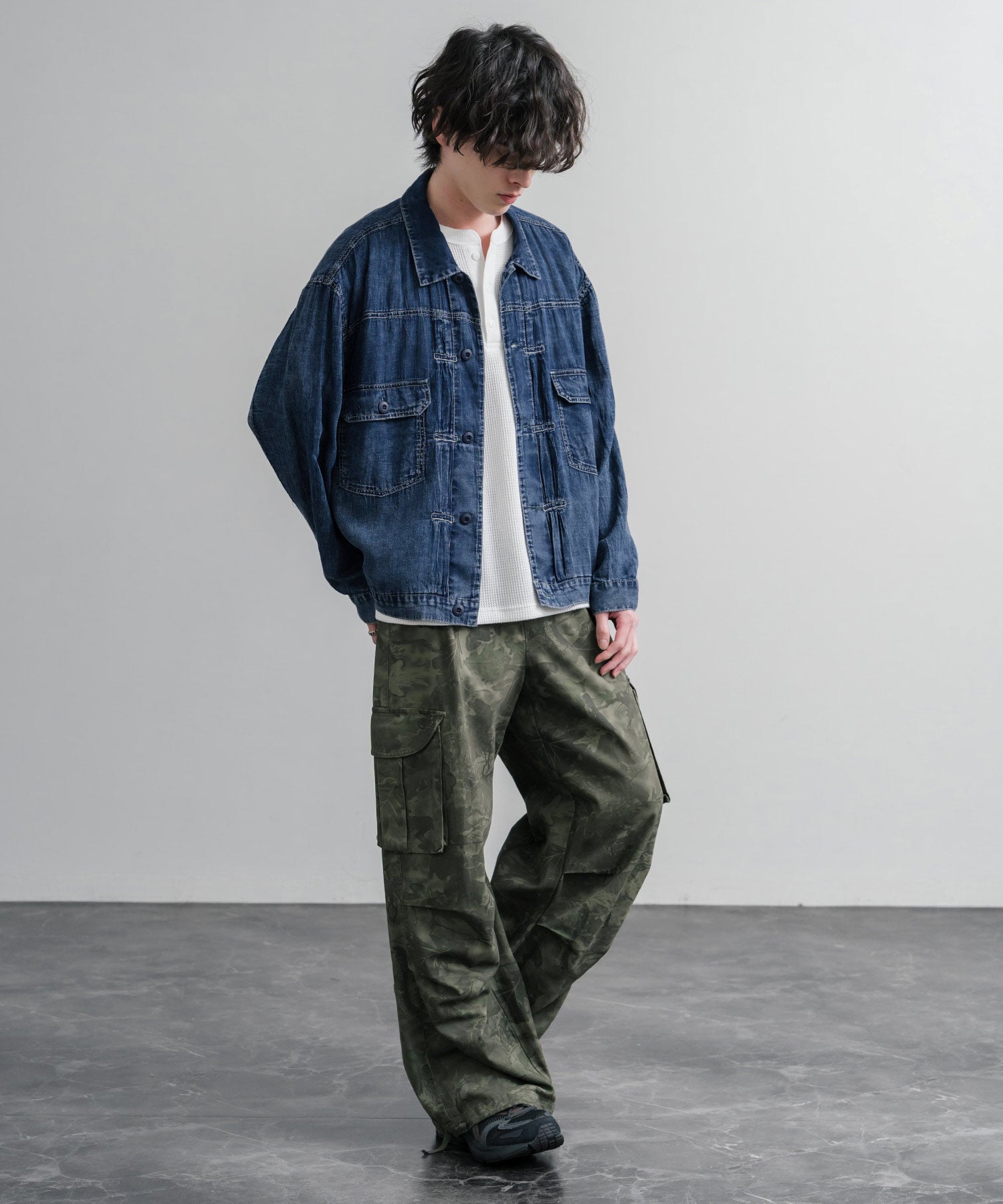 KRIFF MAYER オーバーサイズエアーライトデニムジャケット 2545101