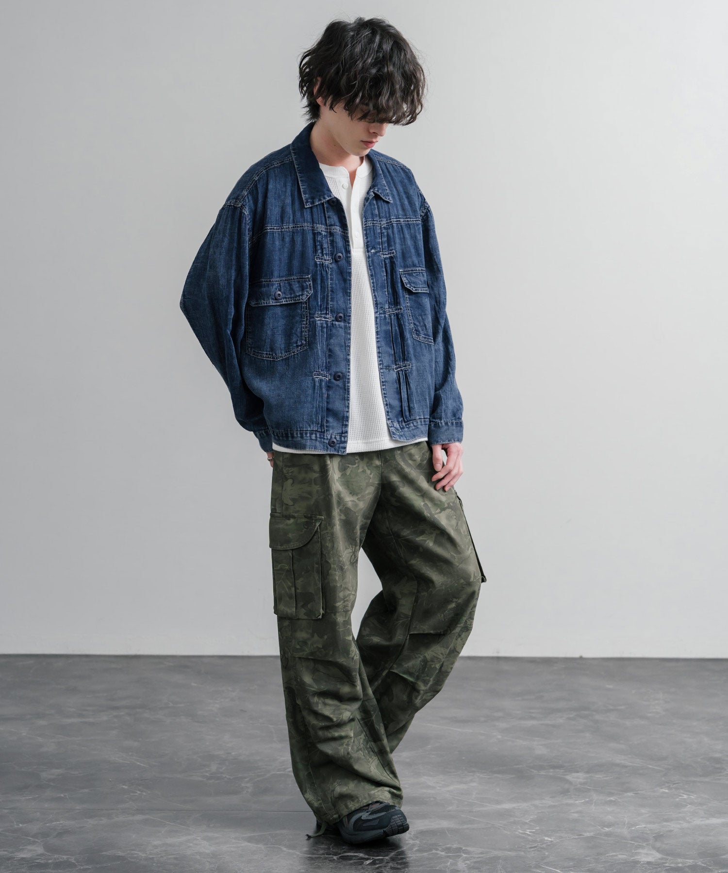 KRIFF MAYER オーバーサイズエアーライトデニムジャケット 2545101 15906