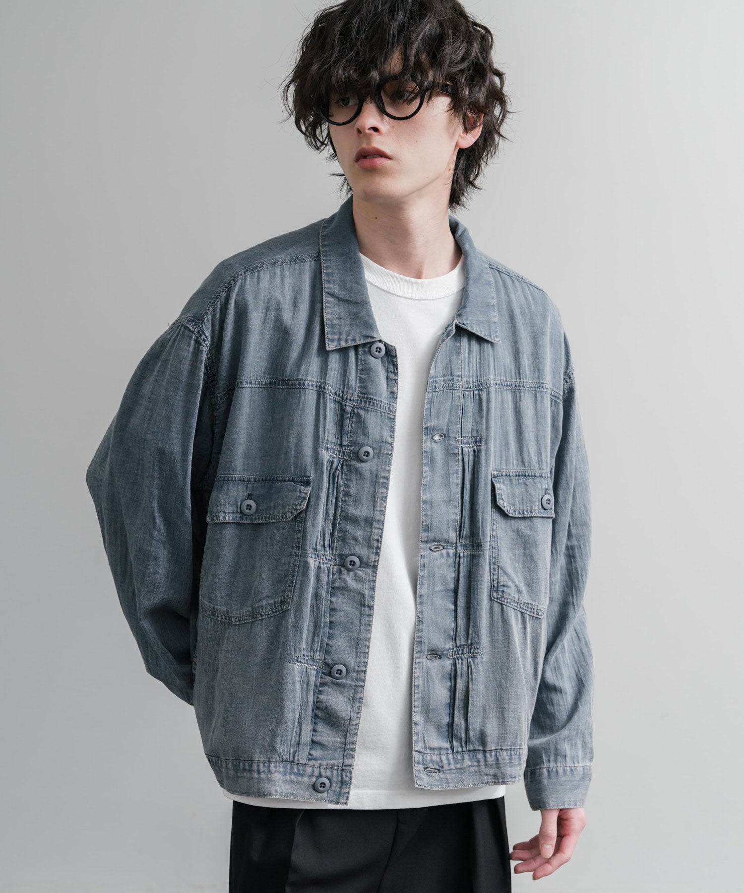KRIFF MAYER オーバーサイズエアーライトデニムジャケット 2545101 15906