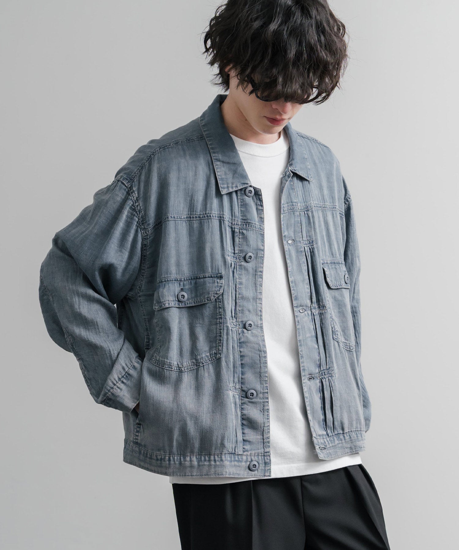 KRIFF MAYER オーバーサイズエアーライトデニムジャケット 2545101 15906