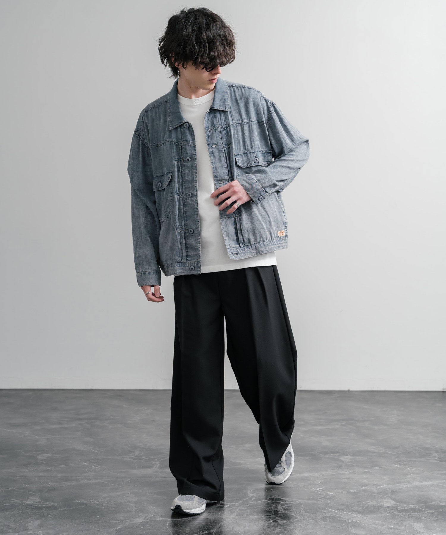 KRIFF MAYER オーバーサイズエアーライトデニムジャケット 2545101 15906