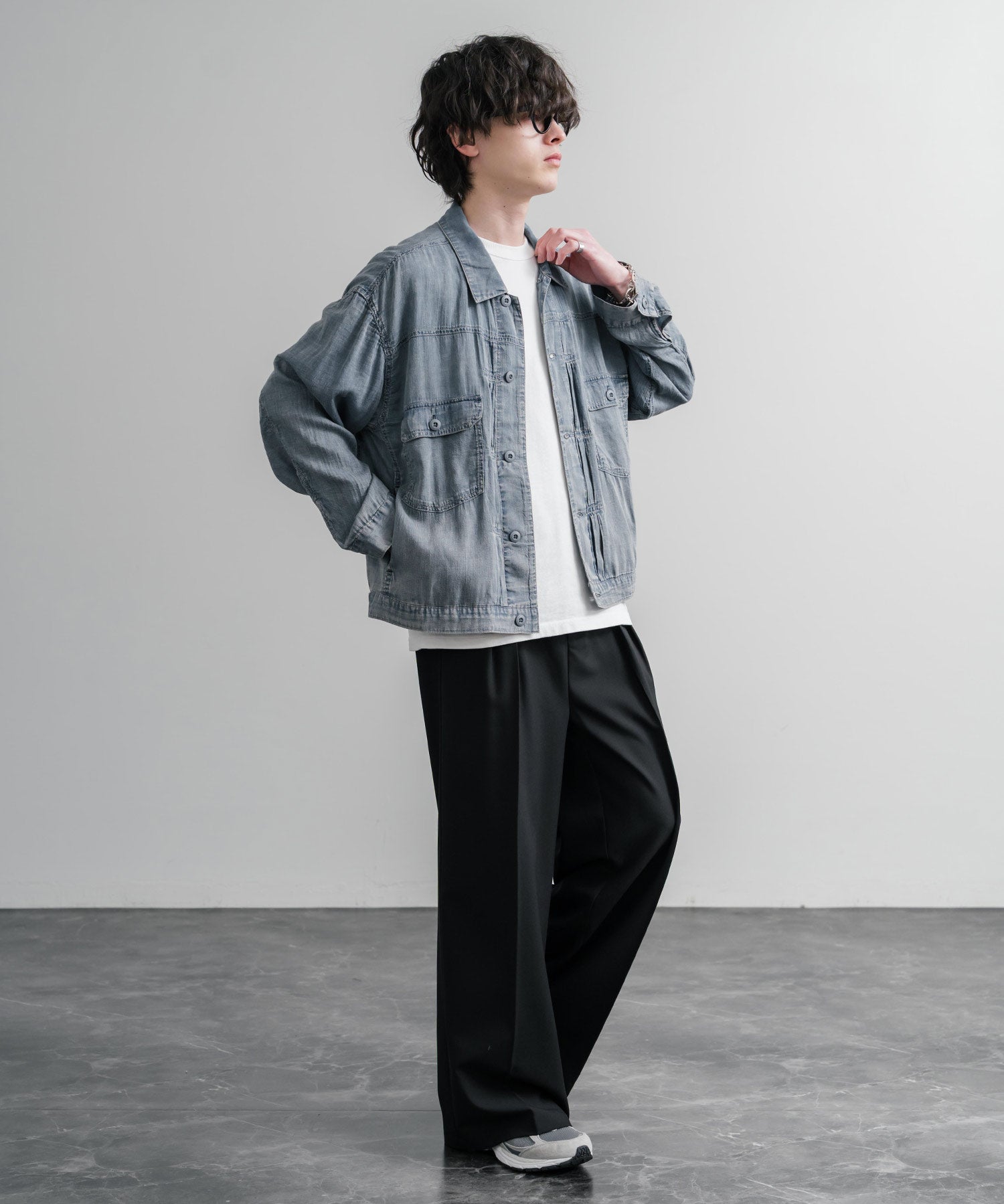 KRIFF MAYER オーバーサイズエアーライトデニムジャケット 2545101 15906