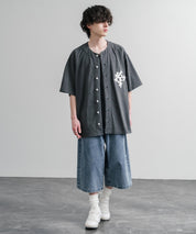KRIFF MAYER クリフメイヤー ピグメント加工オーバーサイズベースボールシャツ 2547200 15908