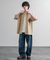 KRIFF MAYER クリフメイヤー ピグメント加工オーバーサイズベースボールシャツ 2547200 15908