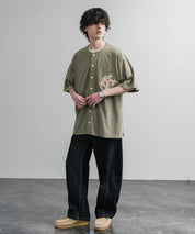 KRIFF MAYER クリフメイヤー ピグメント加工オーバーサイズベースボールシャツ 2547200 15908
