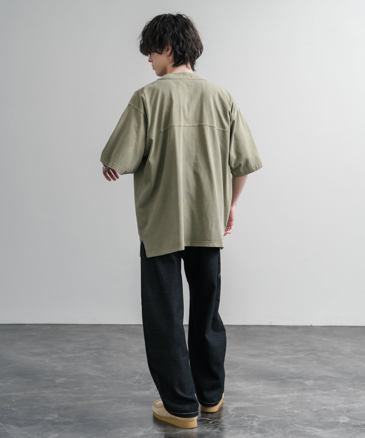 KRIFF MAYER クリフメイヤー ピグメント加工オーバーサイズベースボールシャツ 2547200 15908