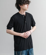 KRIFF MAYER クリフメイヤー ワンポイントロゴ針抜きヘンリーネックTシャツ 2545102 15909