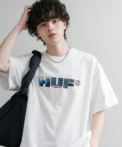 HUF ハフ オーバーサイズ ポケット プリント アソート半袖コットンTシャツ 15911