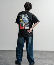 HUF ハフ オーバーサイズ ポケット プリント アソート半袖コットンTシャツ 15911
