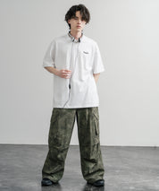 HUF ハフ オーバーサイズ ポケット プリント アソート半袖コットンTシャツ 15911