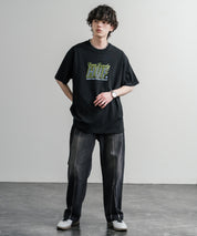 HUF ハフ オーバーサイズ ポケット プリント アソート半袖コットンTシャツ 15911