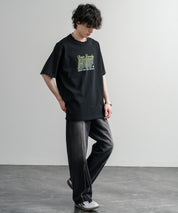 HUF ハフ オーバーサイズ ポケット プリント アソート半袖コットンTシャツ 15911