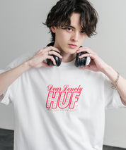 HUF ハフ オーバーサイズ ポケット プリント アソート半袖コットンTシャツ 15911