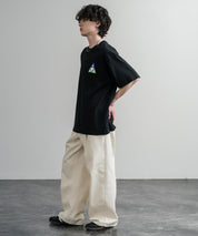 HUF ハフ オーバーサイズ ポケット プリント アソート半袖コットンTシャツ 15911