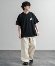 HUF ハフ オーバーサイズ ポケット プリント アソート半袖コットンTシャツ 15911