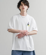 HUF ハフ オーバーサイズ ポケット プリント アソート半袖コットンTシャツ 15911