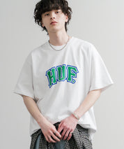 HUF ハフ オーバーサイズ ポケット プリント アソート半袖コットンTシャツ 15911