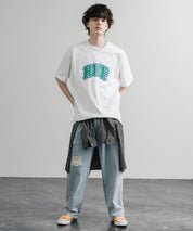 HUF ハフ オーバーサイズ ポケット プリント アソート半袖コットンTシャツ 15911