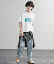 HUF ハフ オーバーサイズ ポケット プリント アソート半袖コットンTシャツ 15911