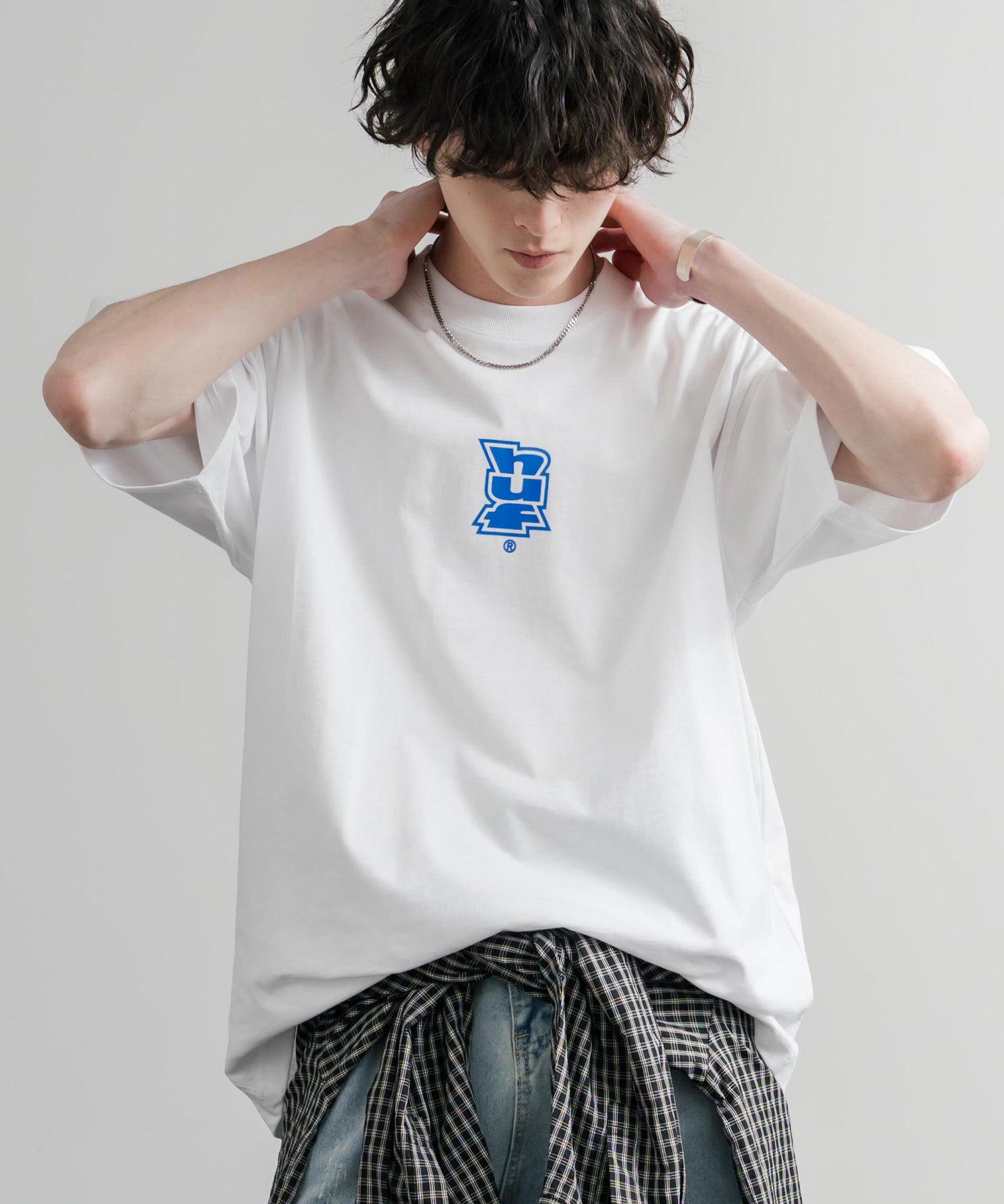 HUF ハフ オーバーサイズ ポケット プリント アソート半袖コットンTシャツ 15911