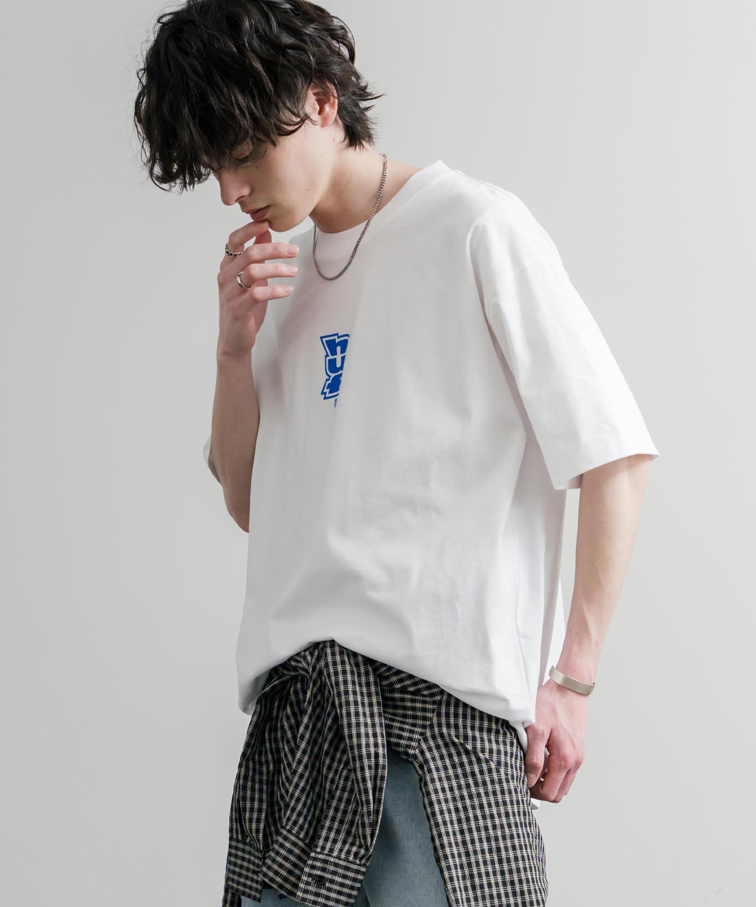 HUF ハフ オーバーサイズ ポケット プリント アソート半袖コットンTシャツ 15911