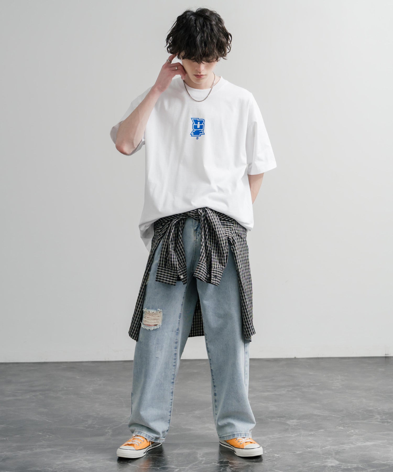 HUF ハフ オーバーサイズ ポケット プリント アソート半袖コットンTシャツ 15911