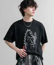 HUF ハフ オーバーサイズ ポケット プリント アソート半袖コットンTシャツ 15911