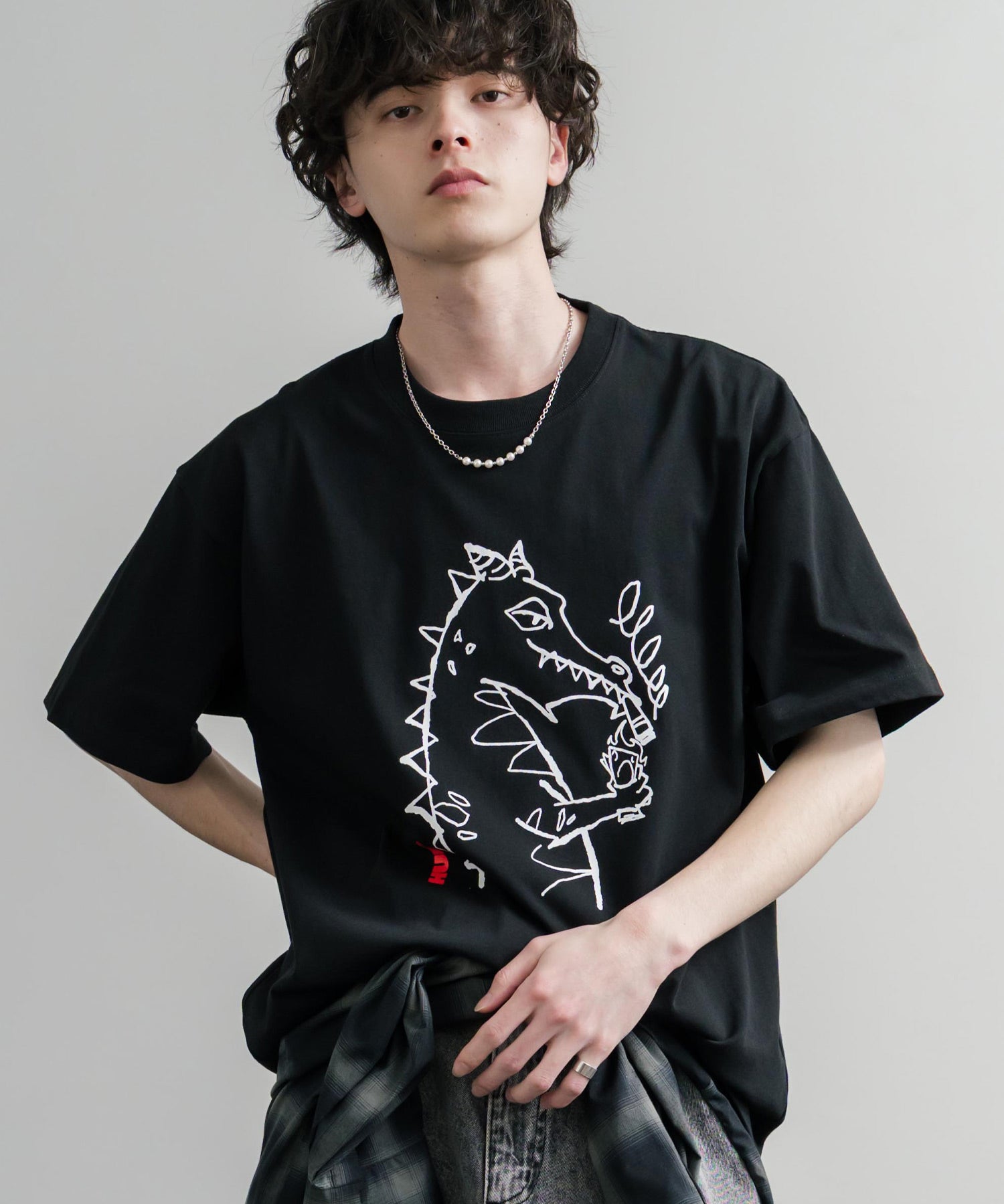 HUF ハフ オーバーサイズ ポケット プリント アソート半袖コットンTシャツ 15911