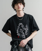 HUF ハフ オーバーサイズ ポケット プリント アソート半袖コットンTシャツ 15911