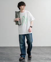HUF ハフ オーバーサイズ ポケット プリント アソート半袖コットンTシャツ 15911