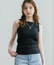 U.S. POLO ASSN. ユーエスポロアッスン W's ワンポイントロゴ刺繍テレコリブタンクトップ 15921