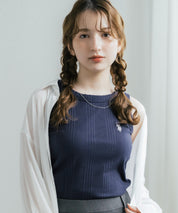 U.S. POLO ASSN. ユーエスポロアッスン W's ワンポイントロゴ刺繍テレコリブタンクトップ 15921