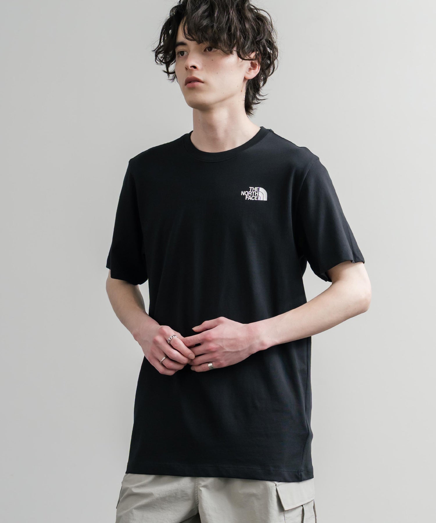 THE NORTH FACE ザ・ノースフェイス BOX NSE ENG R6 SS TEE レギュラーフィット半袖バックプリントTシャツ 15922