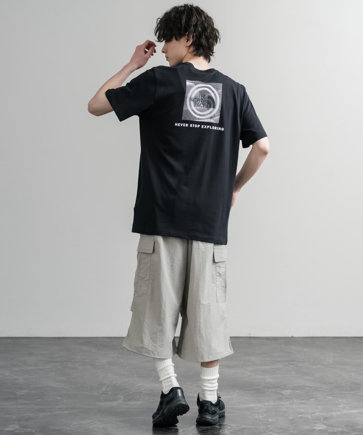 THE NORTH FACE ザ・ノースフェイス BOX NSE ENG R6 SS TEE レギュラーフィット半袖バックプリントTシャツ 15922