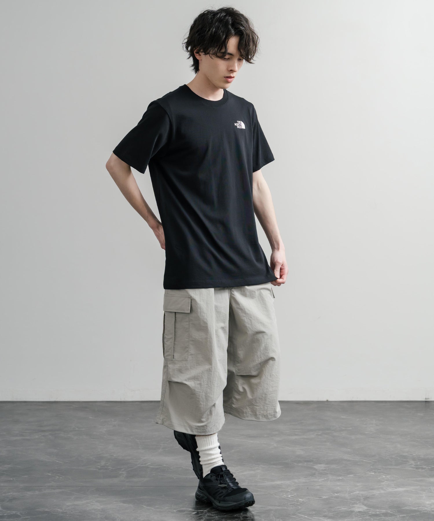 THE NORTH FACE ザ・ノースフェイス BOX NSE ENG R6 SS TEE レギュラーフィット半袖バックプリントTシャツ 15922