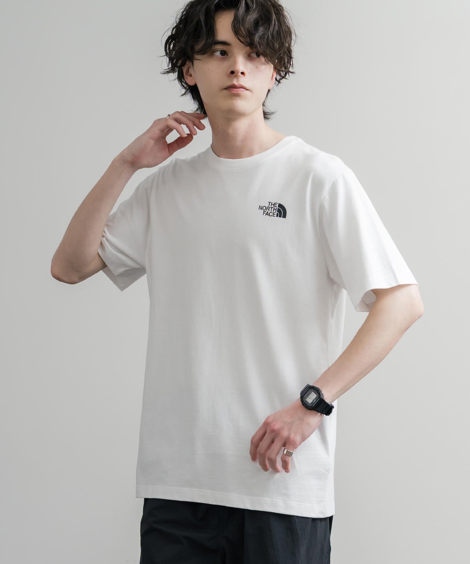 THE NORTH FACE ザ・ノースフェイス BOX NSE ENG R6 SS TEE レギュラーフィット半袖バックプリントTシャツ 15922