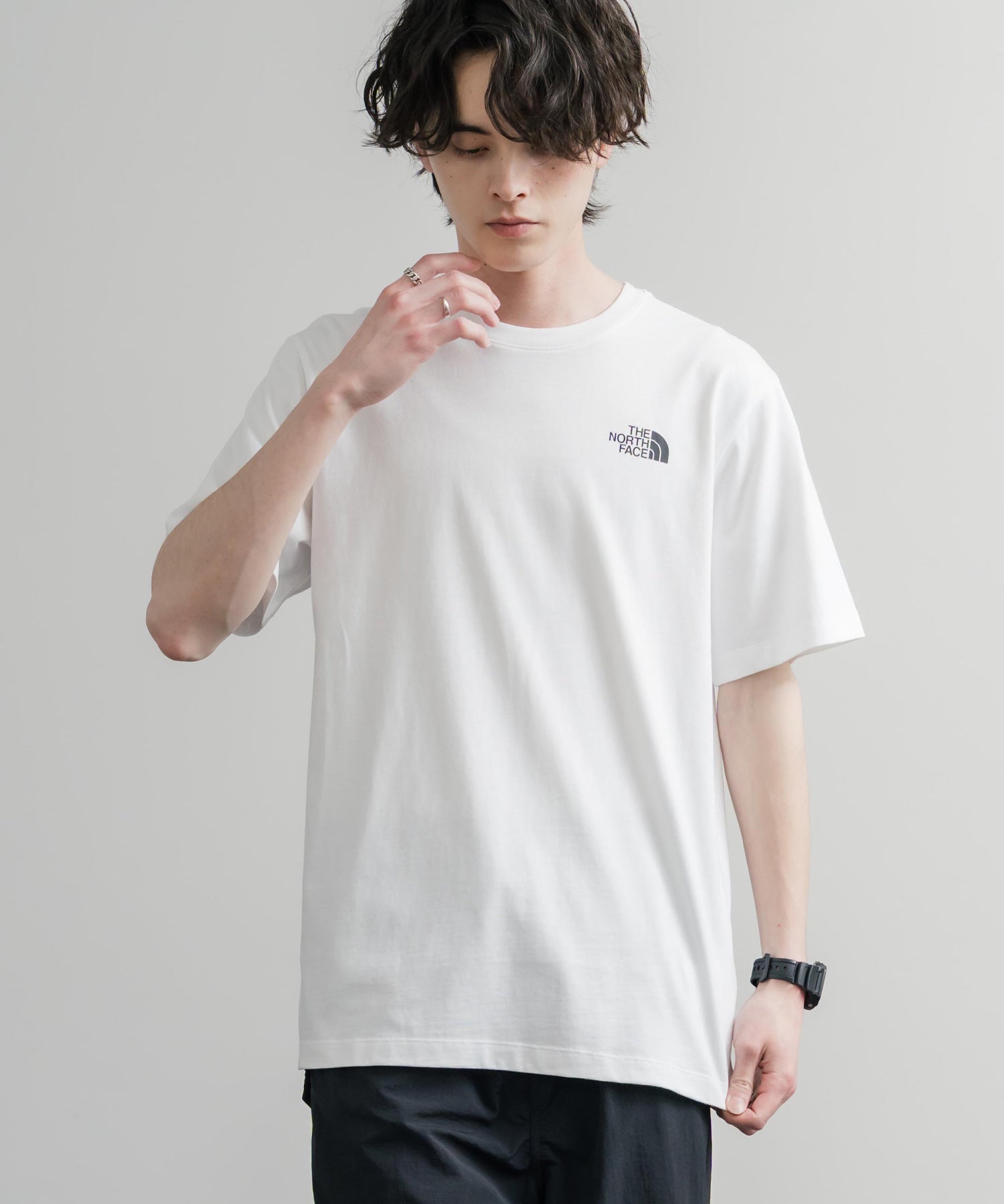 THE NORTH FACE ザ・ノースフェイス BOX NSE ENG R6 SS TEE レギュラーフィット半袖バックプリントTシャツ 15922