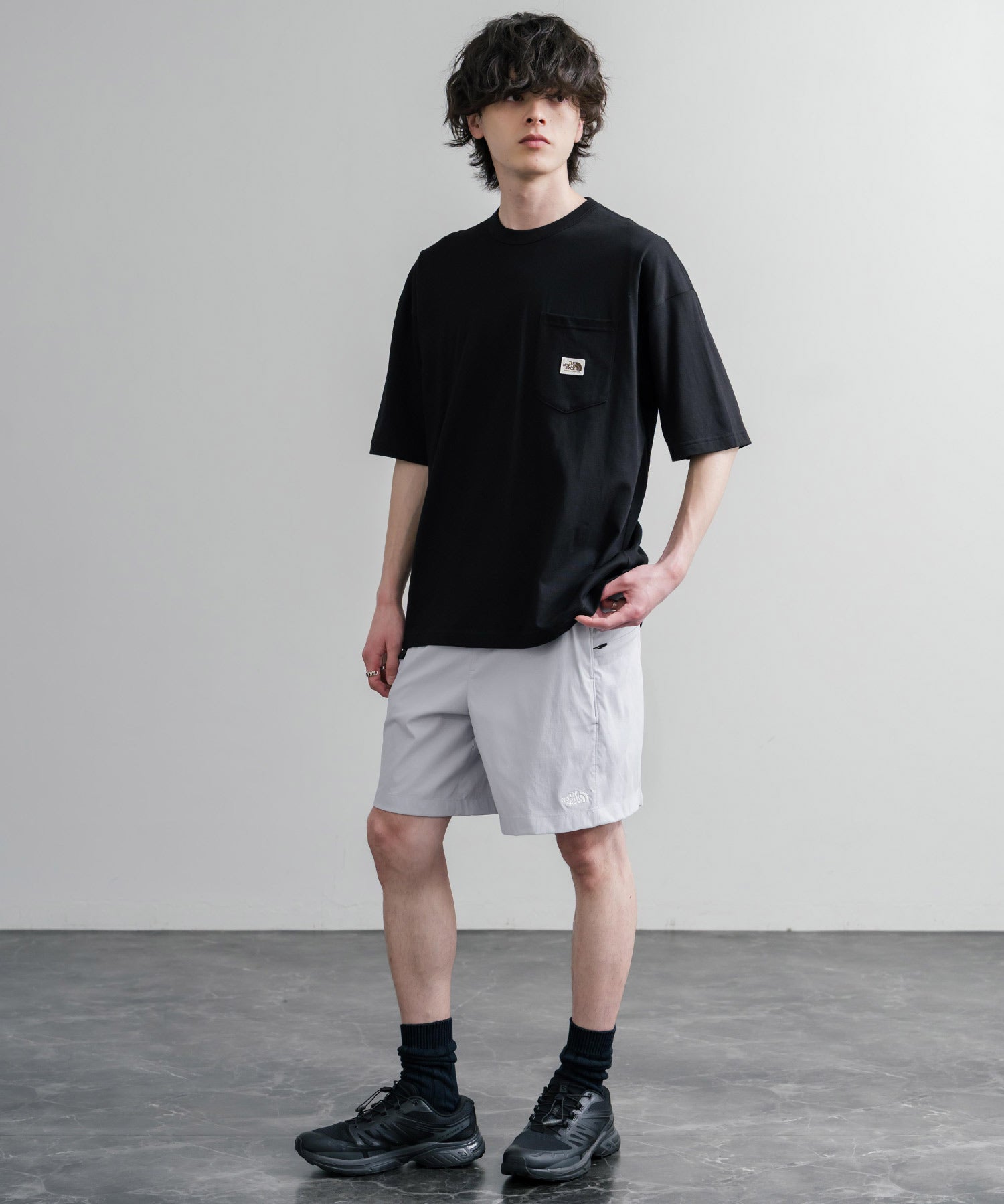 THE NORTH FACE ザ・ノースフェイス CLASS V PATHFINDER BE 撥水 吸汗速乾 リップストップナイロンショートワイドパンツ 15923