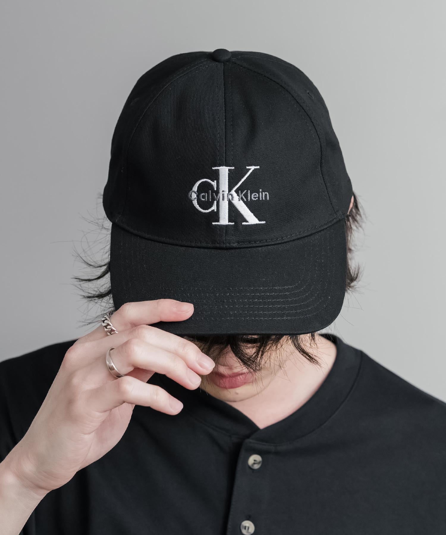 Calvin Klein カルバンクライン LOGO TWILL CAP ワンポイントロゴ刺繍6パネルベースボールキャップ 15931