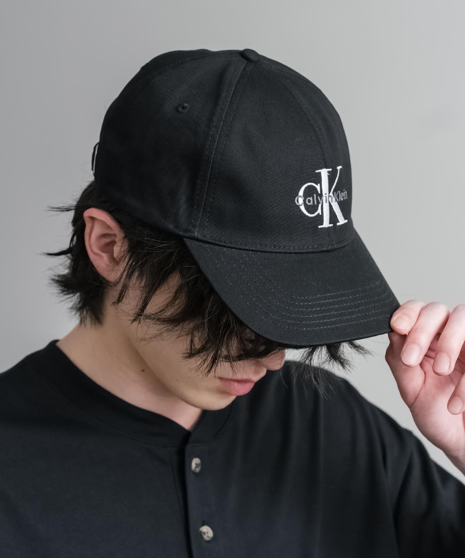 Calvin Klein カルバンクライン LOGO TWILL CAP ワンポイントロゴ刺繍6パネルベースボールキャップ 15931