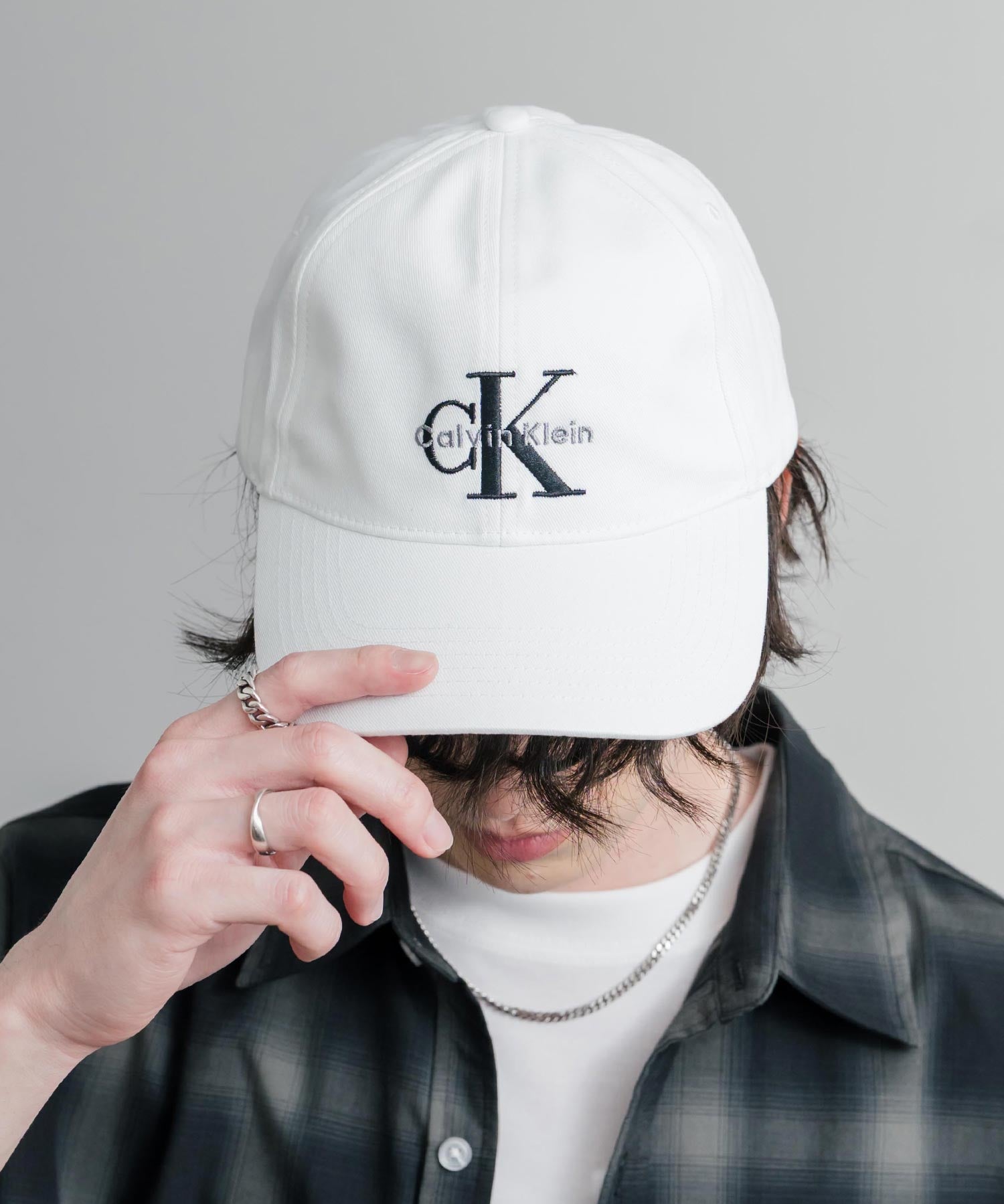Calvin Klein カルバンクライン LOGO TWILL CAP ワンポイントロゴ刺繍6パネルベースボールキャップ 15931