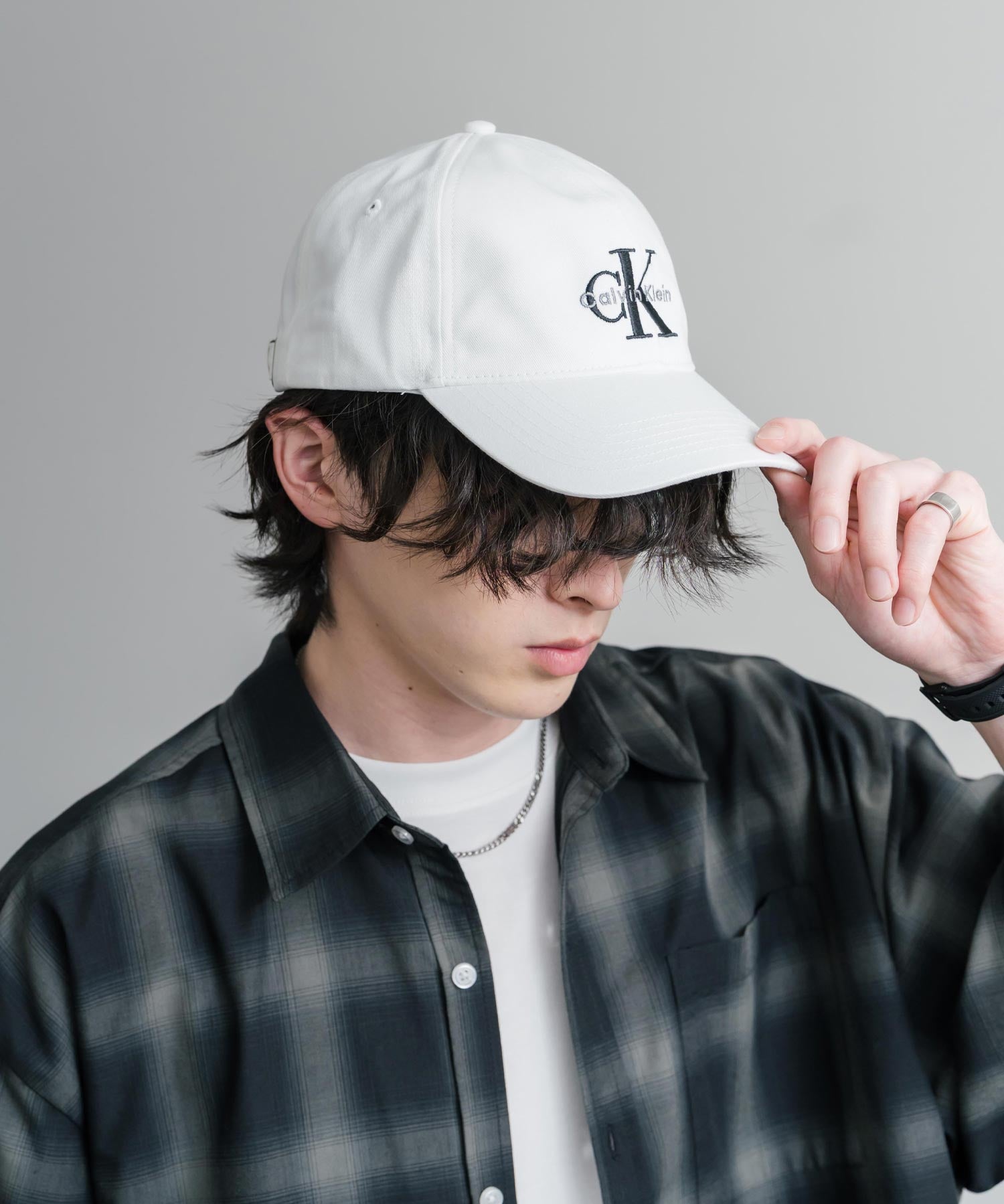 Calvin Klein カルバンクライン LOGO TWILL CAP ワンポイントロゴ刺繍6パネルベースボールキャップ 15931