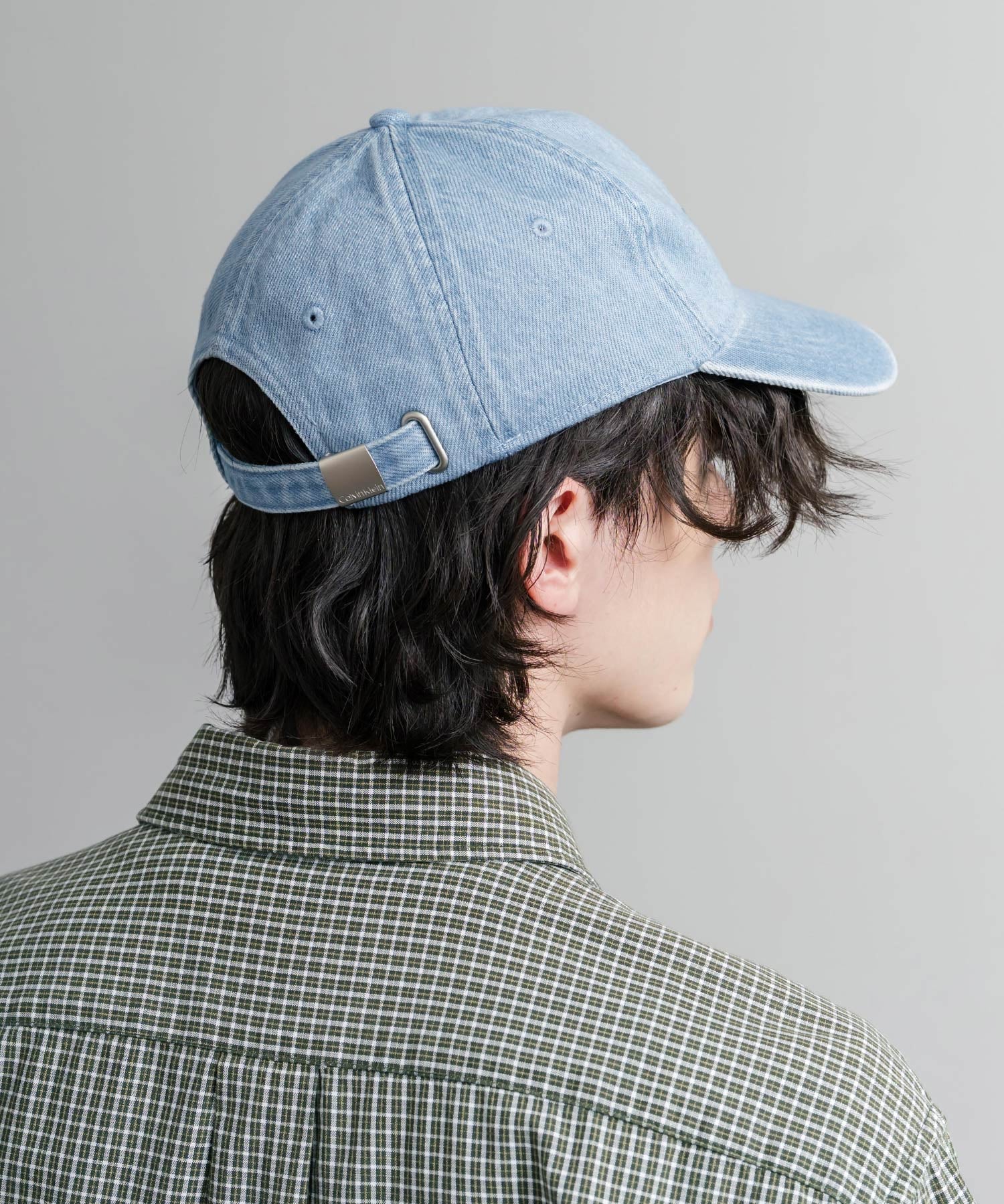 Calvin Klein カルバンクライン LOGO DENIM CAP ワンポイントロゴ刺繍デニムベースボールキャップ 15932