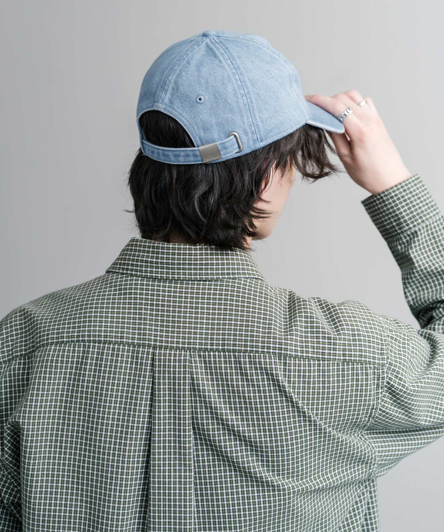 Calvin Klein カルバンクライン LOGO DENIM CAP ワンポイントロゴ刺繍デニムベースボールキャップ 15932
