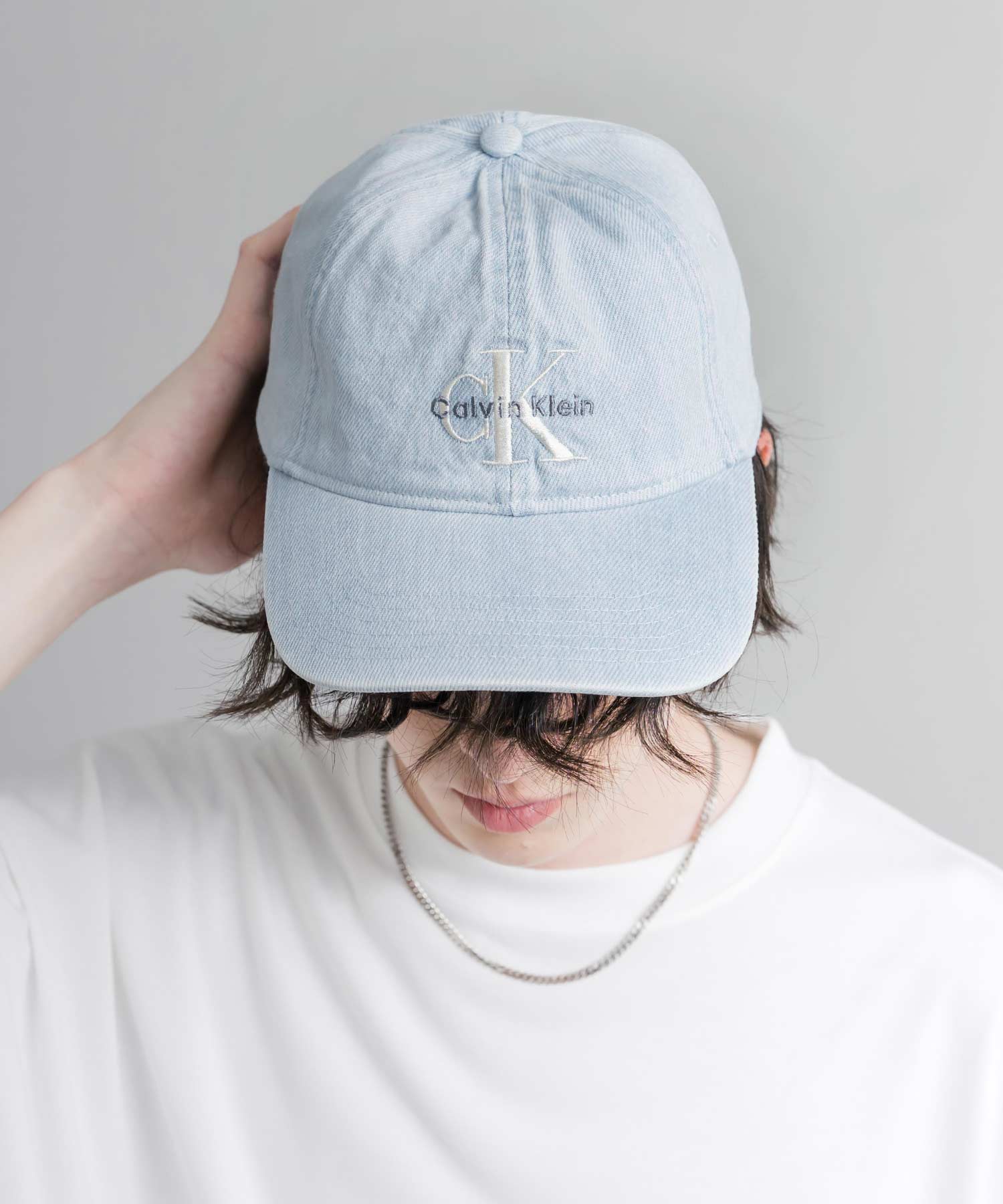 Calvin Klein カルバンクライン LOGO DENIM CAP ワンポイントロゴ刺繍
